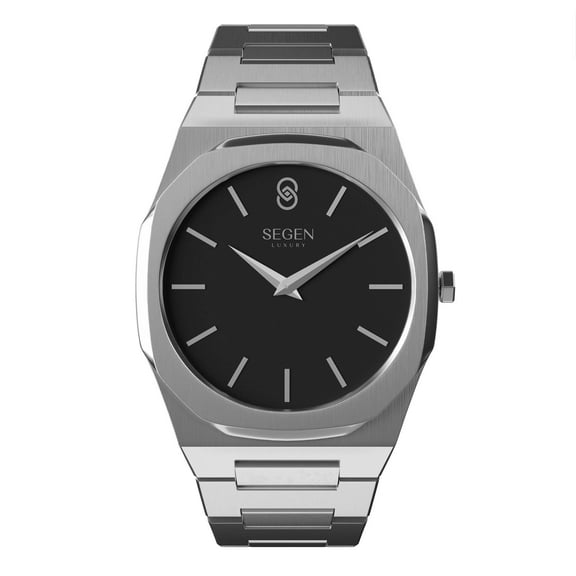 Segen Luxury Designer Stainless Steel Mens Watch Thin Design