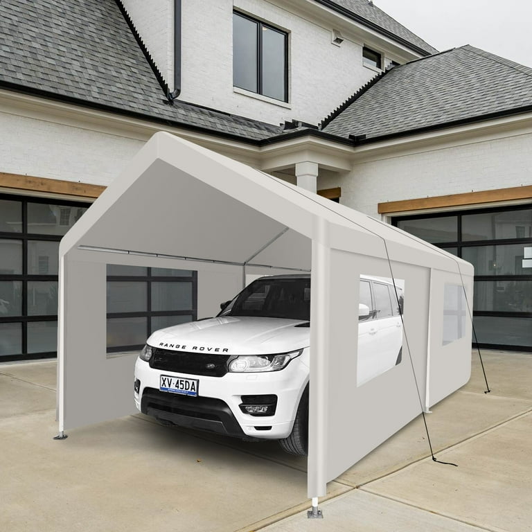 Segmart 10'x20' Heavy Duty Carport, Portable Garage Tent with Roll