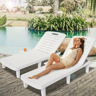 Segmart Outdoor Chaise Lounges in Outdoor Lounge Furniture White