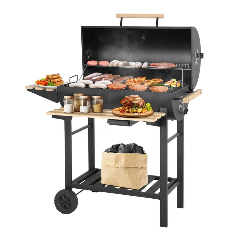 SEGMART BBQ Grill Charcoal with Smoker, Heavy Duty 24.4 SEGMART BBQ Grill Charcoal with Smoker, Heavy Duty 24.4