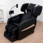 Upgrade Zero Gravity Massage Chair Recliner with Full Body Air Massage & Heat Therapy, Extendable Footrest with Rollers, Bluetooth Speakers for Home and Office Use