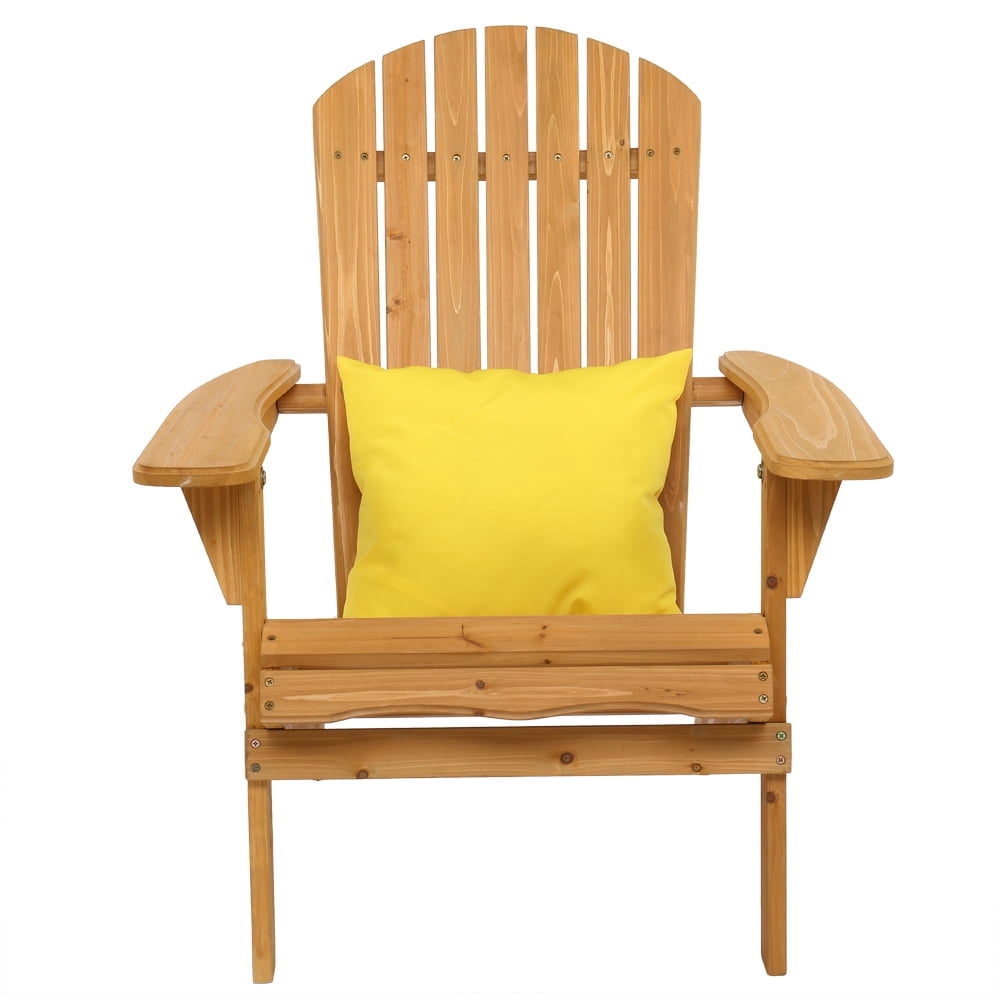 Segmart Folding Adirondack Chair, Premium Wood Lounge Chair Perfect for Outdoor Patio, Deck, Garden, Backyard, Lawn, Beach, Camping and Fire Pit Seating