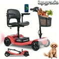 thumbnail image 1 of Segmart 4 Wheel Mobile Scooter for Seniors,Collapsible Mobility Wheelchair for Adults, 300lbs, Red, 1 of 8