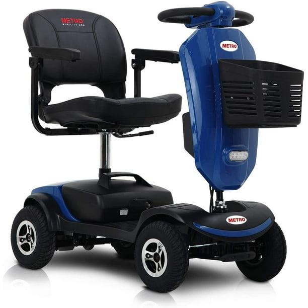Segmart Mobility Scooter with Windshield 300W Motor 4 Large Wheel Electric Scooter 300lbs Blue Walmart Business Supplies