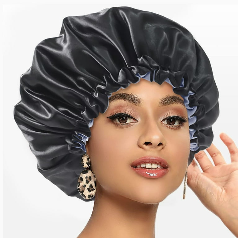 Silk Bonnet for Women Satin Bonnet for Curly Hair Sleep Cap Double