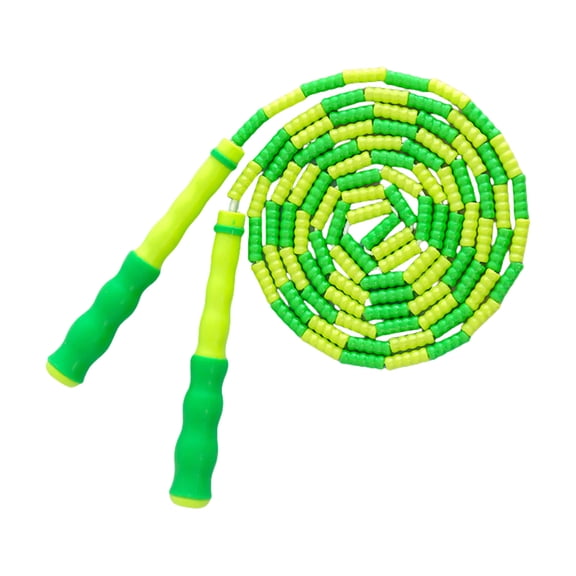 Kids Students Jump Rope Adjustable Length - Soft Beaded Segmented Skipping Rope for Men Women Training