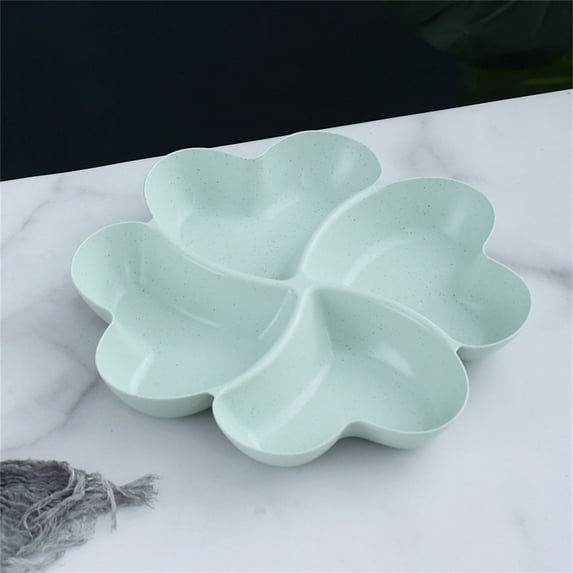 Segmented Candy Box with Lid | Plastic Snack Organizer for Nuts, Dried Fruit & Candy | Clear Household Storage Container for Living Room