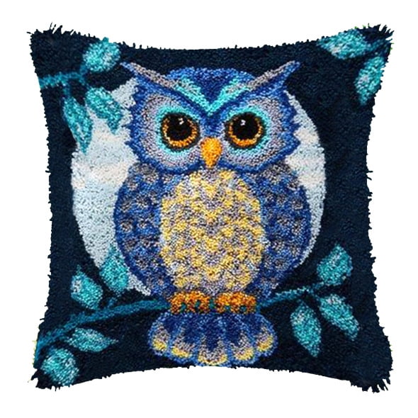 Segmented Embroidery Pillow DIY Cross Stitch Carpet Embroidery Knitting Owl Pattern Design