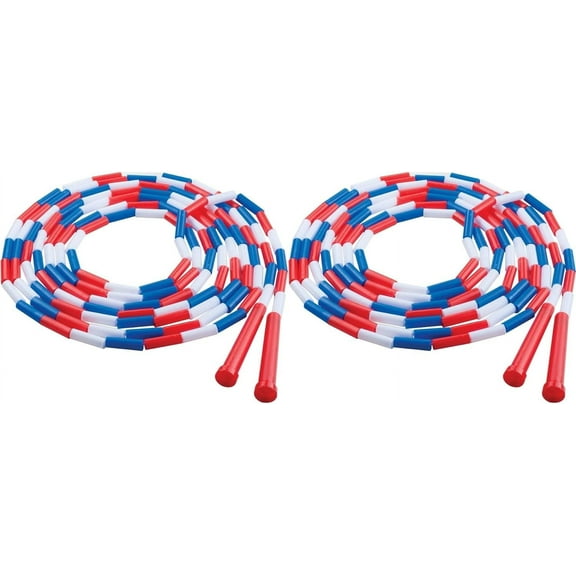 Segmented Plastic Jump Rope, 16-ft., Red/Blue/White -- Sold as 2 Packs of - 1 - / - Total of 2 Each
