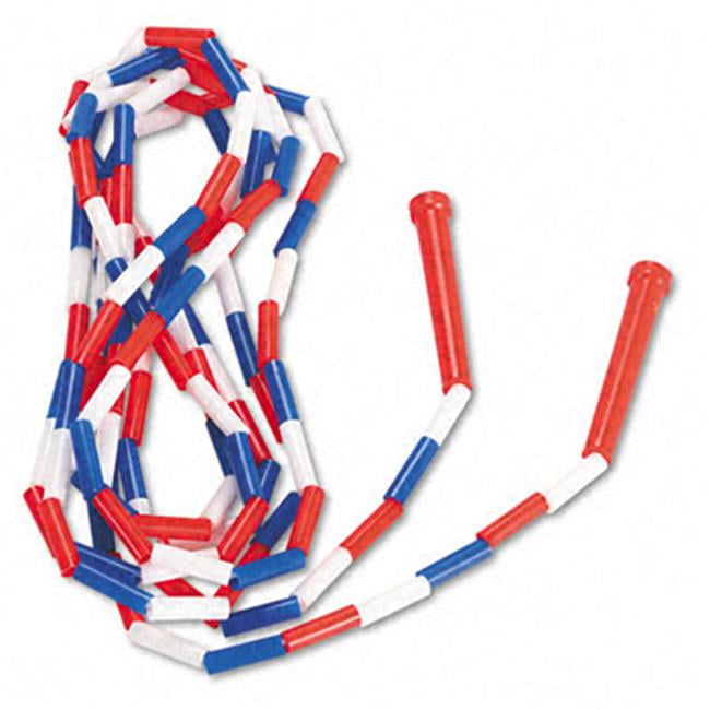 Segmented Plastic Jump Rope, 16 ft, Red/Blue/White Segmented Plastic Jump Rope, 16 ft, Red/Blue/White
