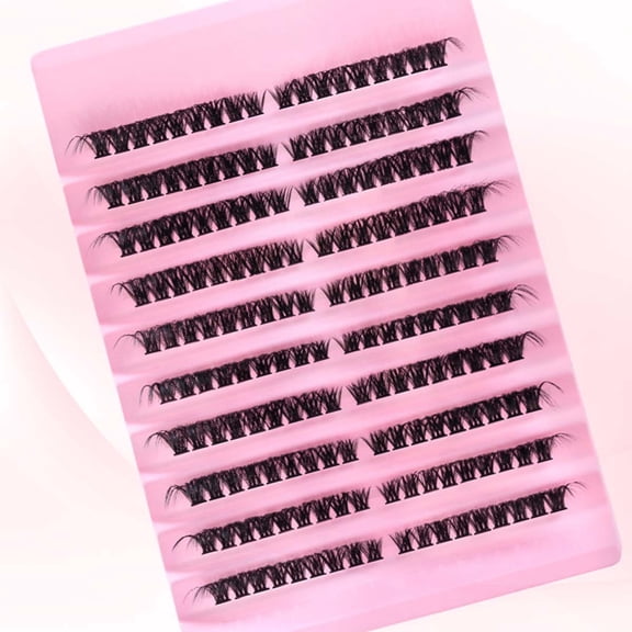 Segmented cluster false eyelashes, natural & voluminous, 32-row large-capacity lash book, eyelash stickers