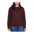 thumbnail image 1 of Segments Womens Merino Wool Long Sleeve Crewneck Top Tawny Port Small, 1 of 3
