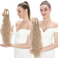 thumbnail image 1 of Sego Long Thick Claw Ponytail Hair Extension Synthetic Curly Real Hair Piece Big Wave Clip in Hair Extensions For Women, 1 of 9