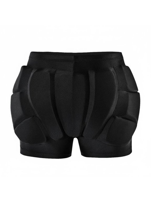 1 Piece Protective Shorts EVA Padded Hip Guard Moisture Wicking Lycra Material Ergonomic Pattern Suitable for Kids Snowboarding Skiing Skating