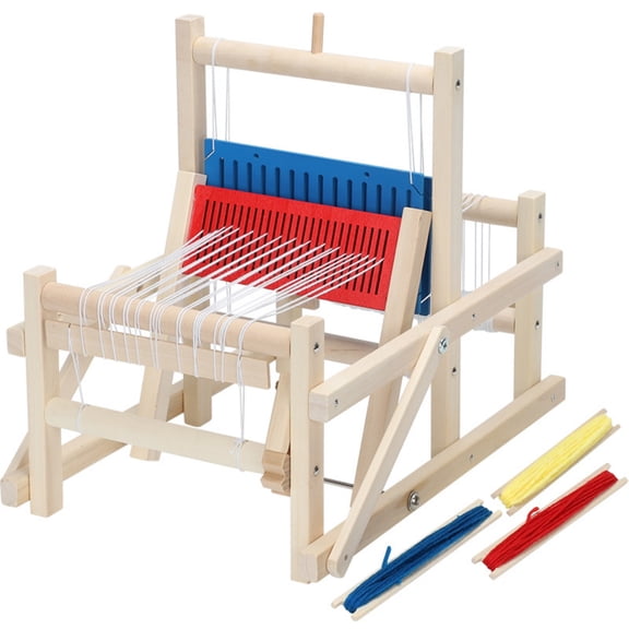 Segolike 1 Wooden DIY Weaving Loom Toy Tabletop Frame with Screw Joints for Kids Handcrafting Scarves Hats Classroom Use
