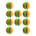thumbnail image 1 of Segolike 10 Pieces Golf Training Balls Soft Durable Golf Balls for Office Home Garden orange and colorful, 1 of 8