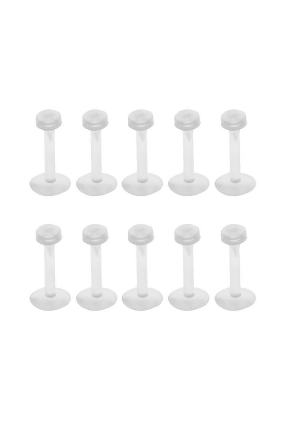 10Pcs Acrylic Nose Studs Retainers Bars Barbell Body Jewellery for Women Men