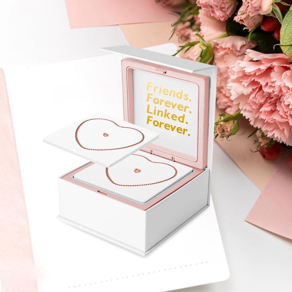 Segolike 2Pcs Permanent Bracelets Kit with Locking Clasp Adults Couples Bracelets for Him and Her Jewelry for Birthday Valentine’S Day Rose Gold