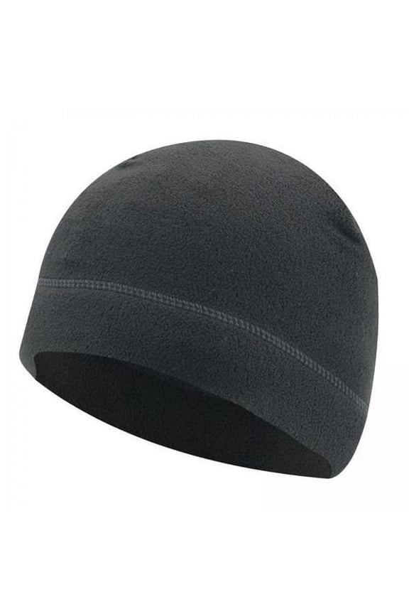 2xWindproof Hat Men Lightweight Winter Beanie for Basketball Hiking Dark Gray 2 Pcs
