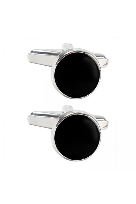 4x2x Black Men Cufflinks Cuff Links for Dress Shirt Formal Ceremony Graduation
