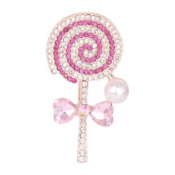 Segolike 6xCute Candy Brooch Pin Dress Jewelry Collection for Christmas Wedding Xmas Pink 6 Pcs