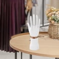 thumbnail image 1 of Segolike Adults Mannequin Hand Model Practice Hands Fake Hand Jewelry Organizer Necklace Rings Display Stand Practice Model Photo Prop White Right, 1 of 8