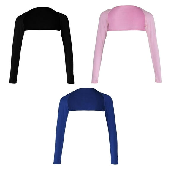 Segolike Arm Cover Solid Shrug Shoulder Comfortable for Outdoor Riding Running Hiking 3pcs BluePinkBlack