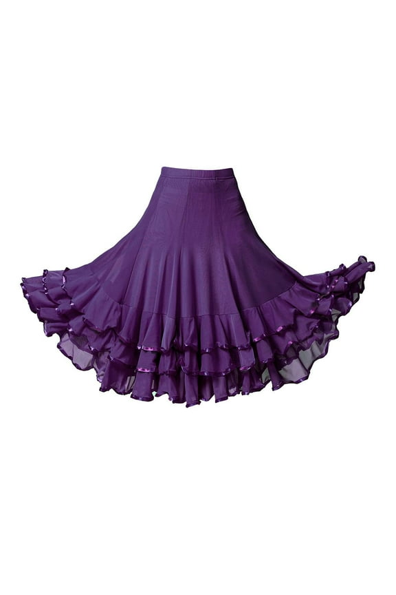 Ballroom Latin Tango Dance Skirt Dress Belly Dance Tango Latin Dance Skirt , , 64cm