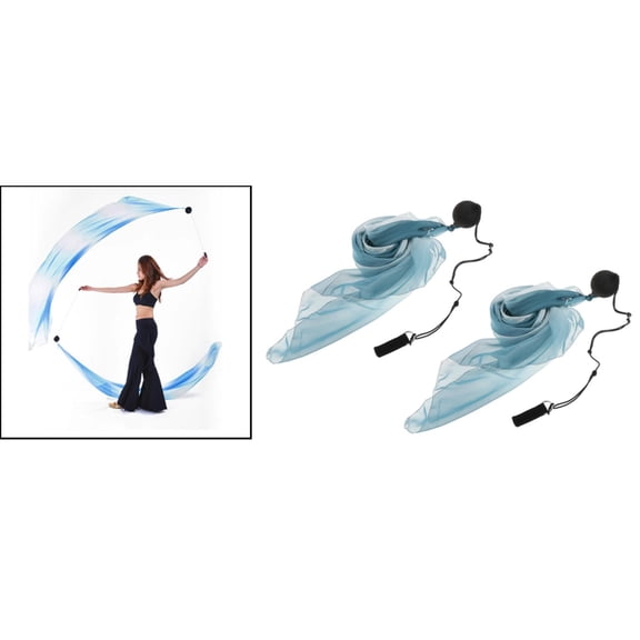 Segolike Belly Dance Ball, Poi Streamers Silk Streamer Set, Silk Streamer, Poi Chain Ball
