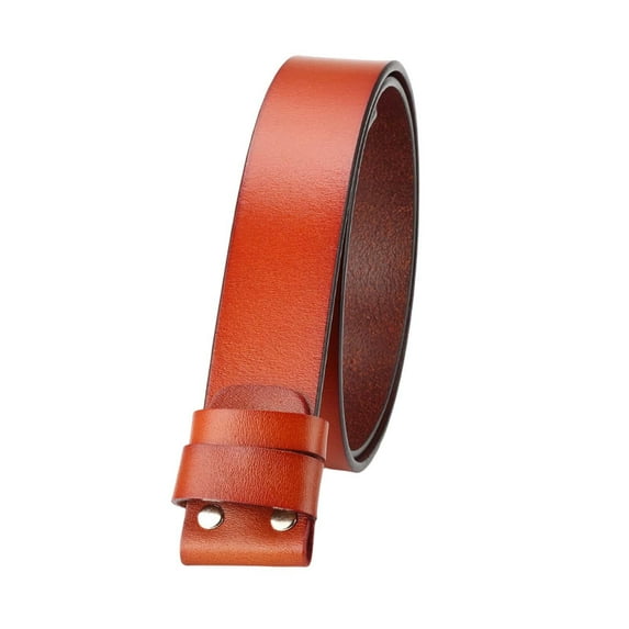Segolike Belt without Buckle, Replacement Belt Strap Unisex Heavy Duty Adjustable Accessories Belt Strap without Buckle for Kids Jeans Trousers Pants Orange