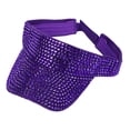 thumbnail image 1 of Segolike Bling Rhinestones Sun Visor Hat Adjustable Summer Cap Versatile Breathable Trendy Lightweight Visor Caps Sun Hat for Men Women Fishing Violet, 1 of 8