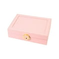 thumbnail image 1 of Segolike Box Organizer Mini Jewlery Case for Rings Bracelets Ear Studs Pink, 1 of 7