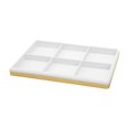 thumbnail image 1 of Segolike Bracelet Display Tray Storage Tray for Drawer 6 Grids for Rings Earrings Jewelry Organizer Bangle Holder for Showcase Selling White, 1 of 8
