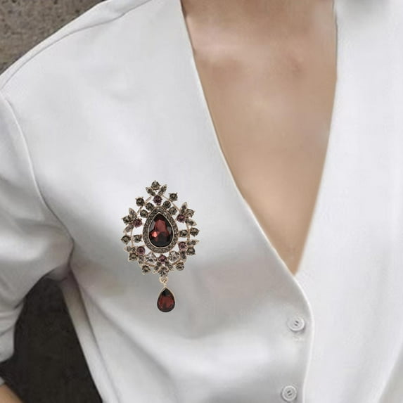 Segolike Brooch Pin Lapel Pin, Fashionable Retro Design Shirt Pin,Women Brooches Pins for Gift,Dress Cardigan Shirt Party