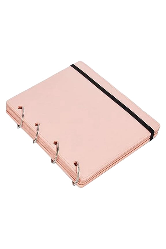 Brooch Storage Display Stand Pin Display Binder with 4 Pages Durable Creative Trading Pin Book Brooch Pin Organizer for Shops Pink