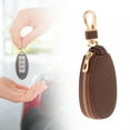 thumbnail image 1 of Segolike Car Key Case Key Chain Zipper Case Keychain Stylish Birthday Present Multipurpose Key Holder PVC Creative Pouch Key Fob Cover Coffee, 1 of 8