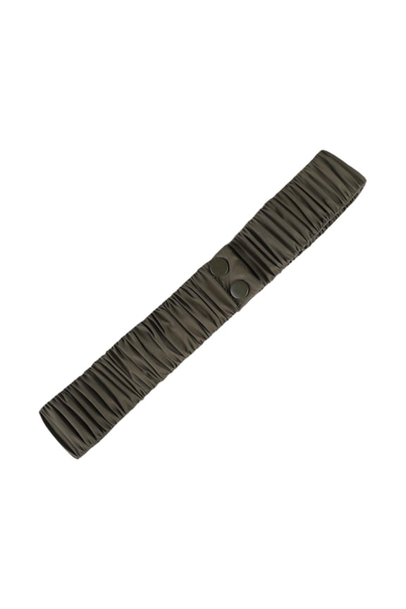 Cinch Band Trimmer Elegant Elastic Waist Belt for Jacket Sweater Puffer Coat Green