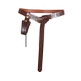 thumbnail image 1 of Segolike Classic Medieval Knight PU Leather Belt Knight Waist Belt for Themed Parties Brown with Pouch, 1 of 8