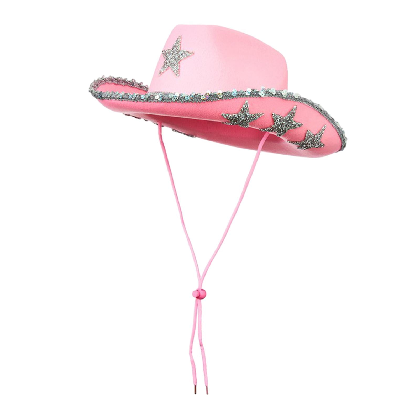 Segolike Cowboy Hat Cowgirl Hat Rhinestone Wide Brim Cap  display picture 1