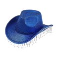 thumbnail image 1 of Segolike Cowboy Hat for Women Cowgirl Hat for Concerts Themed Party Wedding Birthday Gift Blue, 1 of 8