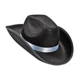 thumbnail image 1 of Segolike Cowgirl Hats Western Cowboy Hat Costume Accessories Decor Wide Brim Breathable Sun Hat Jazz Hat for Men Women Teens Bridal Wedding Concerts Black, 1 of 7