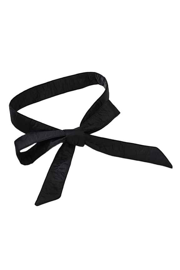 Down Jacket Belt Sash Waist Band for Clothes Decoration Overcoat Trench Coat Matte Black