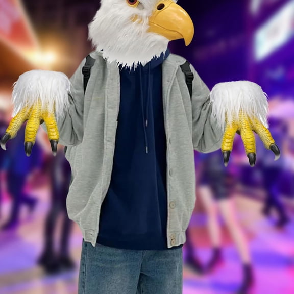 Segolike Eagle Claws Gloves Animal Bird Mittens for Theater Decor Easter Masquerade Adults
