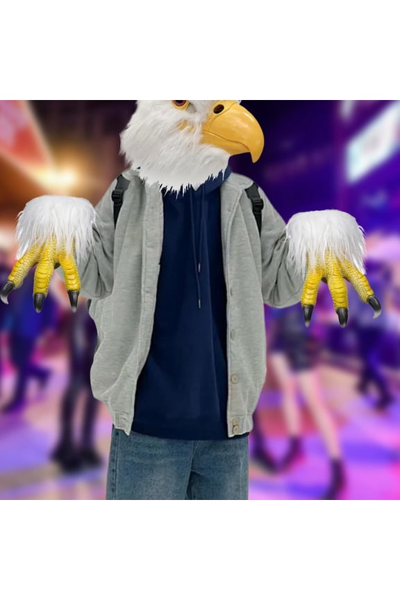 Eagle Claws Gloves Animal Bird Mittens for Theater Decor Easter Masquerade Adults