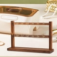 thumbnail image 1 of Segolike Earring Holder Jewelry Organizer with Wood Base Earring Organizer Jewelry Stand for Cabinet, Home Decor Dressing, Table Store 2 Layer, 1 of 8