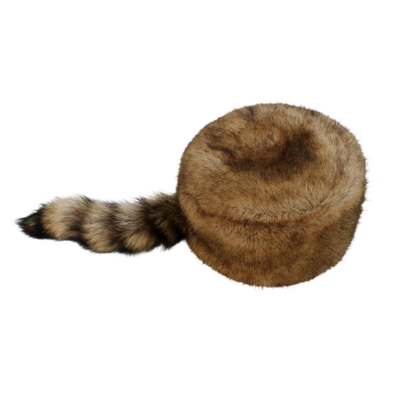 Segolike Faux Raccoon Tail Hat Soft Adorable Winter Hat for Bike Climbing Skating stripe