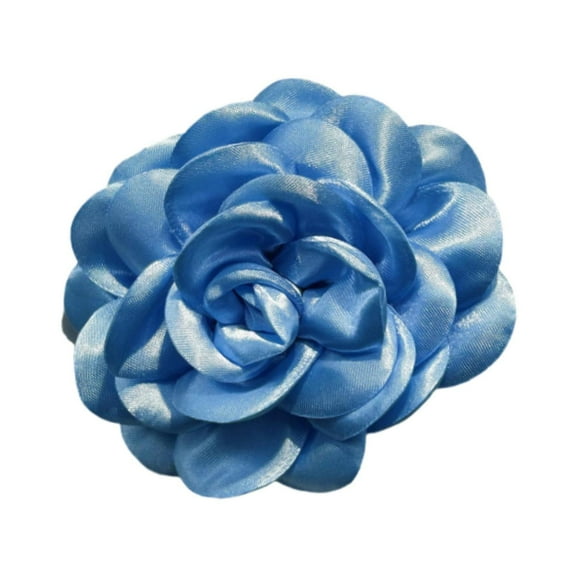 Segolike Flower Brooch Decorative Rose Brooch for Womens 3.94inch Classic Corsage Lapel Pin for Dance Party Clothes Accessories Jewelry Blue