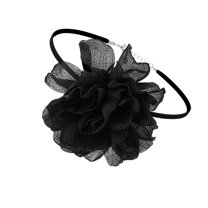 Segolike Flower Choker Necklace Large Flower Necklace Chic Comfortable Neck Flower Choker, Big Flower Choker for Anniversary Banquets Black