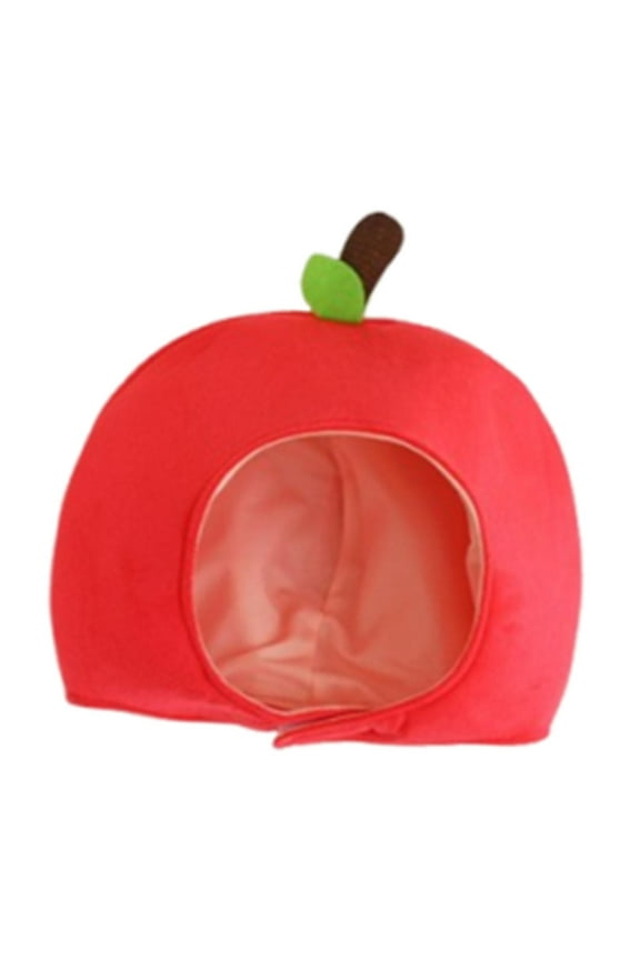 Funny Apple Hat Novelty Decor Headgear for Thanksgiving Role Playing Party Event