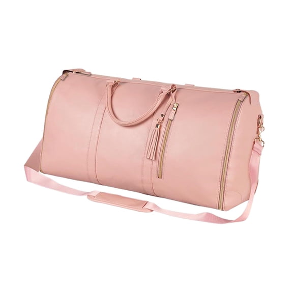 Segolike Garment Duffel Bag Garment Bag Luggage Bag Adjustable Shoulder Strap Business Travel Bag Travel Duffel Bag for Outdoor Hiking Pink